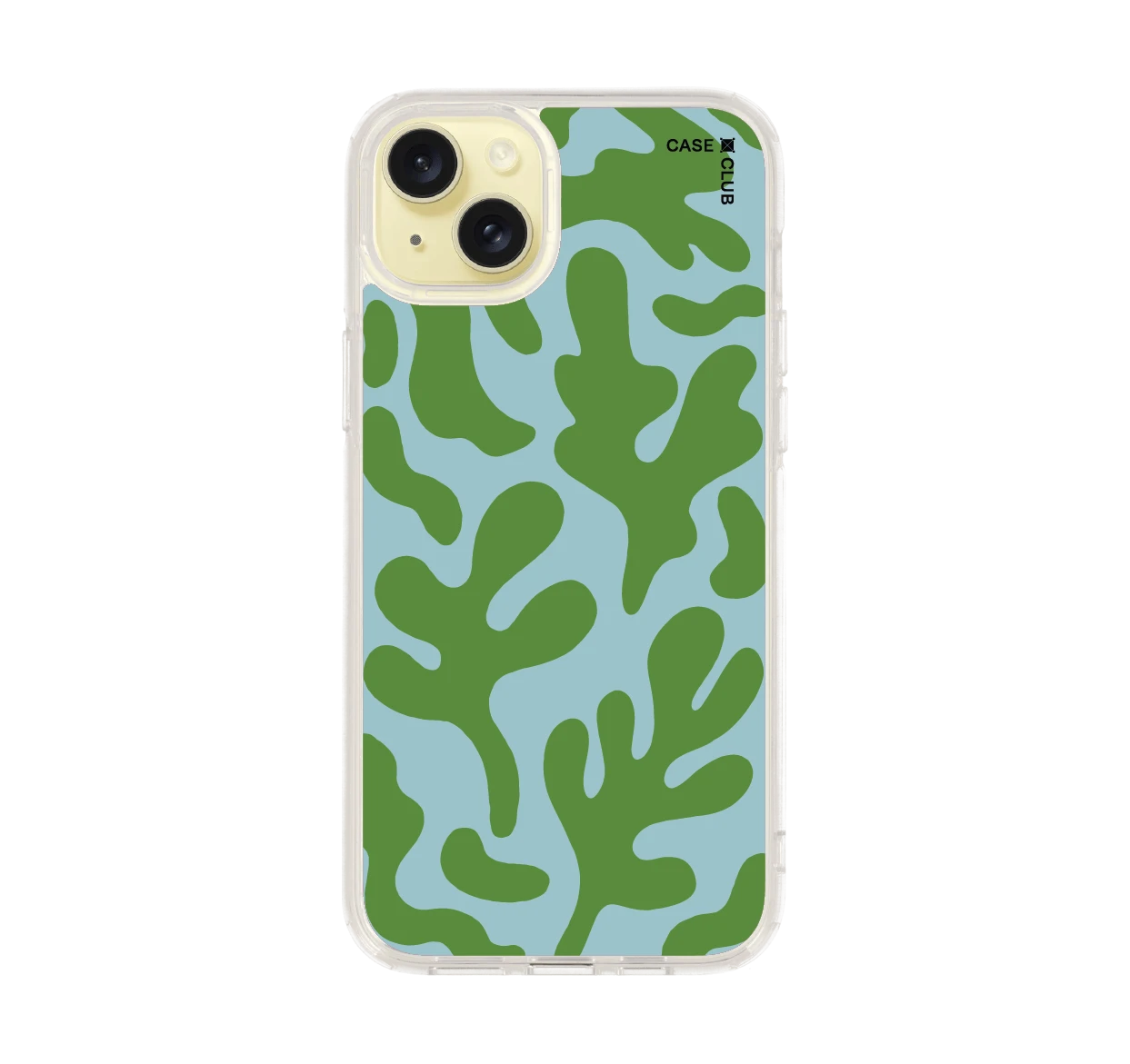 blue & green abstract freeform pattern